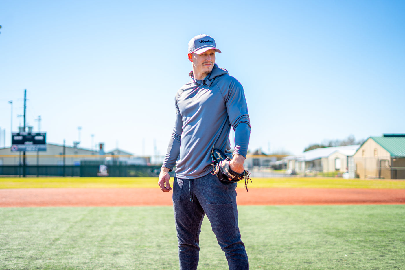 Graphite Performance Long Sleeve Hoodie