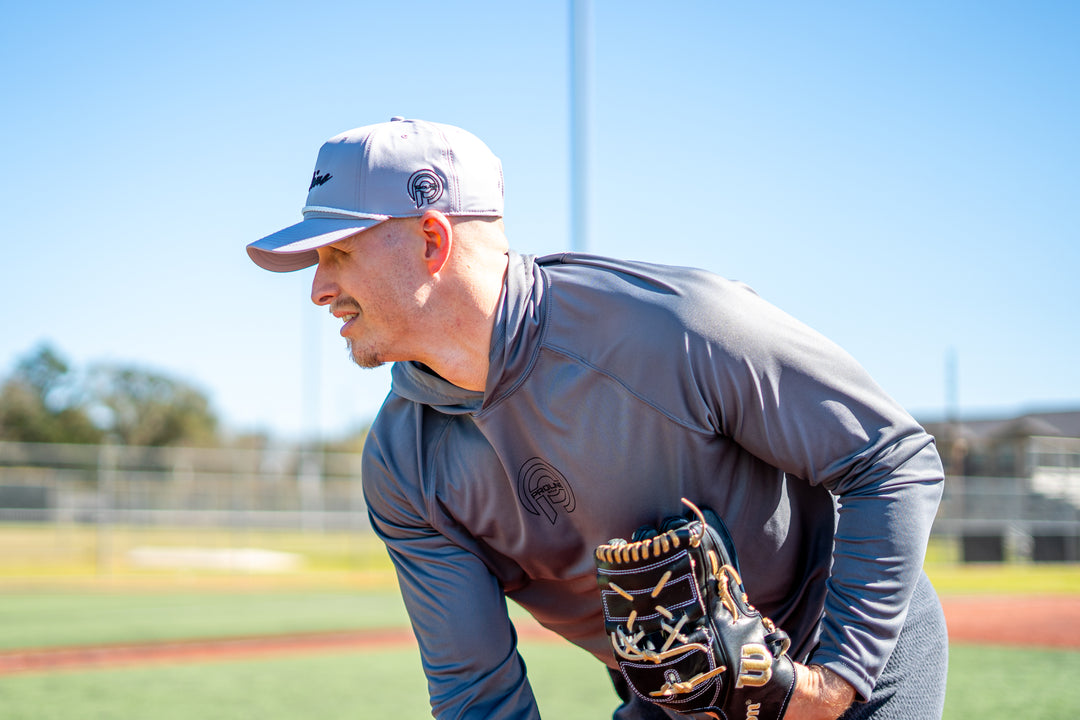Grey Performance Long Sleeve Hoodie