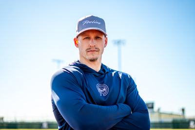 Navy Blue Performance Long Sleeve Hoodie