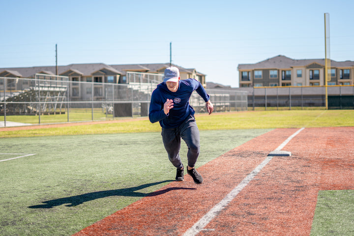 ProLine Navy Blue Performance Long Sleeve Hooded