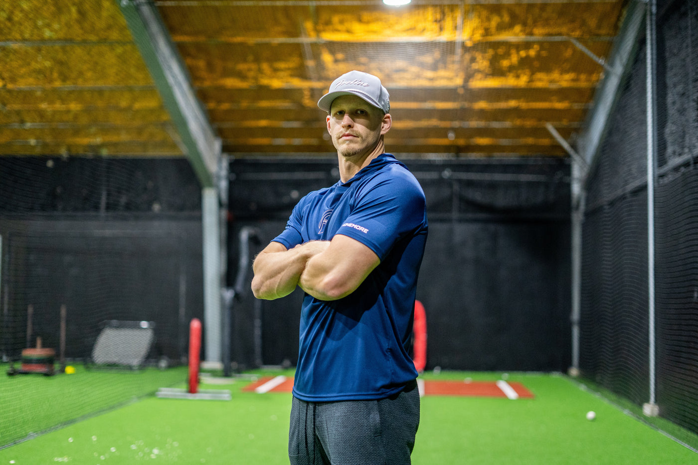 Navy Blue Performance Short Sleeve Hoodie