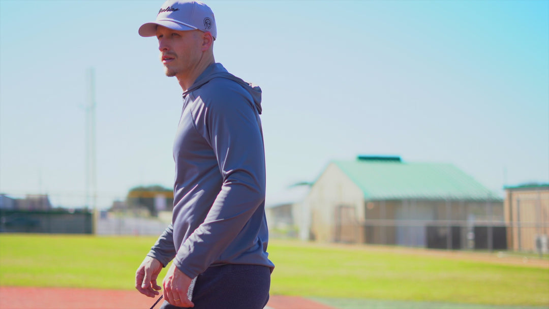 Grey Performance Long Sleeve Hoodie